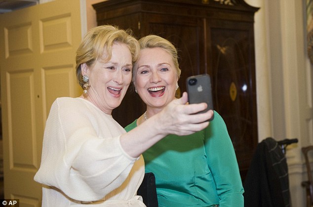 Hillary Clinton ve Meryl Streep